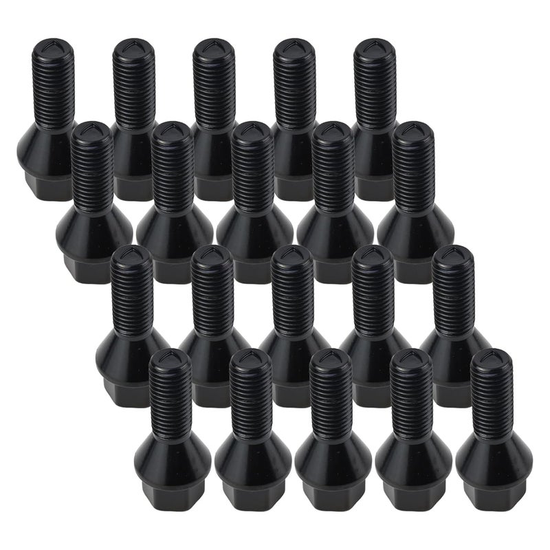 MUNIK 20PCS 36136781150 M12 x 1.5 Wheel Lug Bolt for BMW 1 3 5 6 7 8 X1 Z1 Z3 Z4 Z8 for MINI R50 R52 R53 R56 R55 Replace# 36130141574 36130141576 36131095390 36131116717 36131117190 (20 PCS) - Image 1